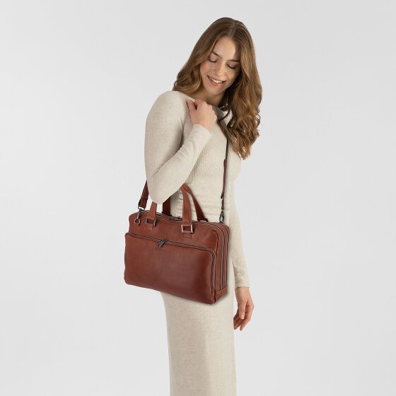 Plevier Vintage Larry Valigetta Pelle 40 cm Scomparto per laptop