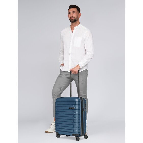Pactastic Collection 04 THE CABIN + 4 ruote Trolley cabina S 55 cm espandibile