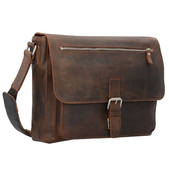 Leonhard Heyden Salisbury Borsa a tracolla in pelle 34 cm Scomparto per laptop