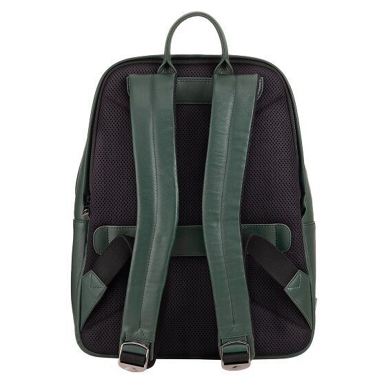 DuDu New York Zaino da giorno Vera Pelle 41 cm Vano porta PC