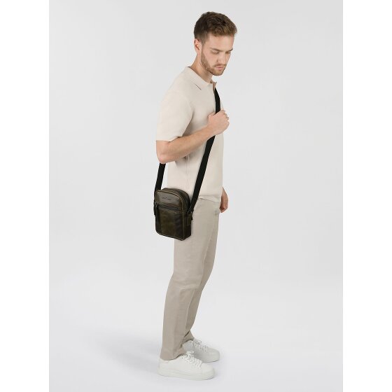 Greenburry Newport Mini Borsa Borsa a tracolla Vera Pelle 18 cm