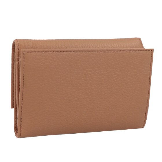 Coccinelle Portafoglio morbido in pelle metallizzata 14 cm