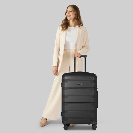 d&n South Dakota 4 ruote Carrello M 66 cm con piega di espansione