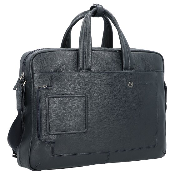 Piquadro Cartella in pelle con scomparto per laptop da 44 cm