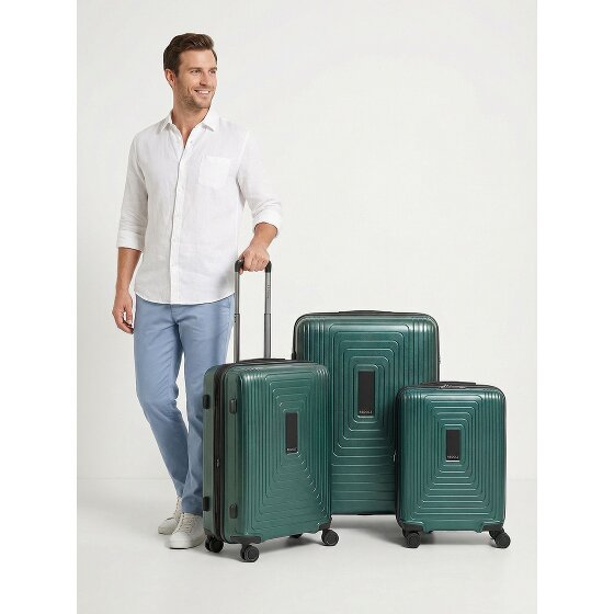 Redolz Essentials 14 4 ruote Set di valigie 3 pezzi con piega di espansione