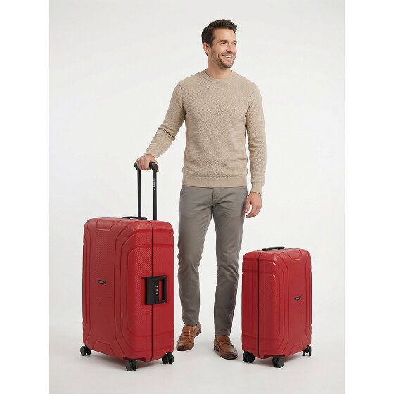 Redolz Essentials 15 Set di valigie da 4 ruote con 4 ruote S+L con chiusura a tre punti