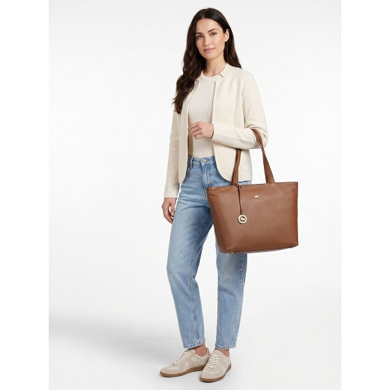 Braun Büffel Hanna Borsa shopper Vera Pelle 43 cm