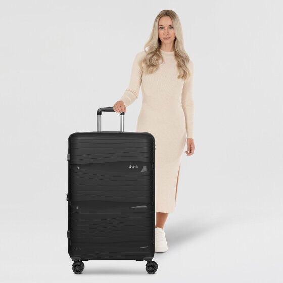 d&n Travel Line 4300-Plus 4 ruote Carrello L 76 cm con piega di espansione