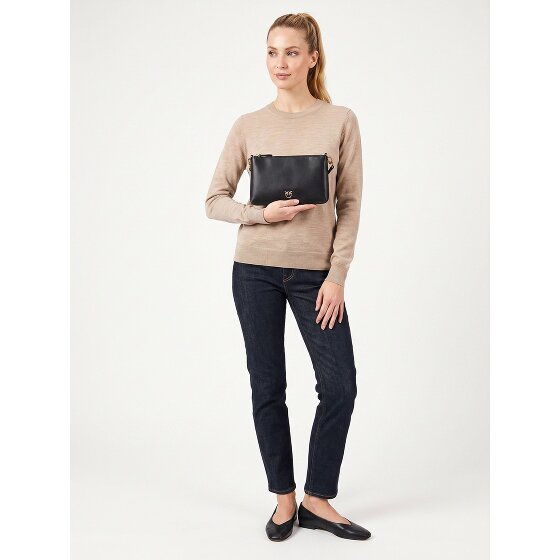 PINKO Flat Horizontal Mini Pochette Vera Pelle 19.5 cm