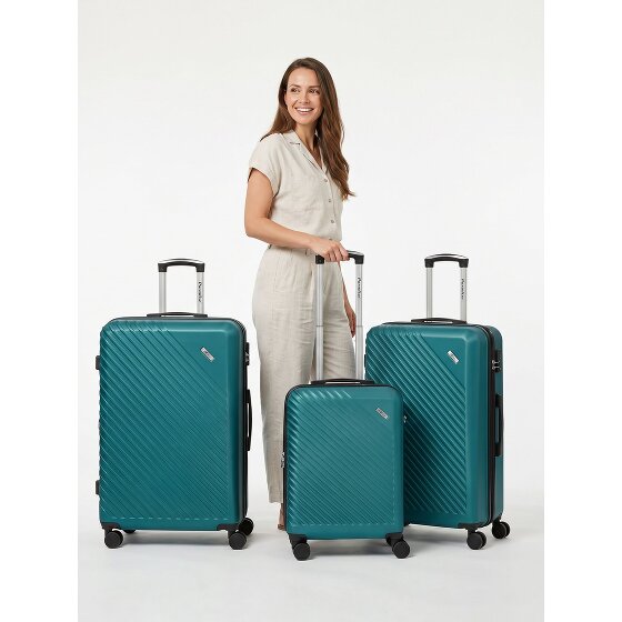 Check.In Paradise 2.0 4 ruote Set di valigie 3 pezzi espandibile