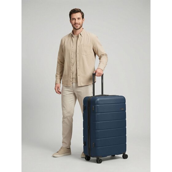 Saxoline Miami 4 ruote Carrello L 75 cm con piega di espansione