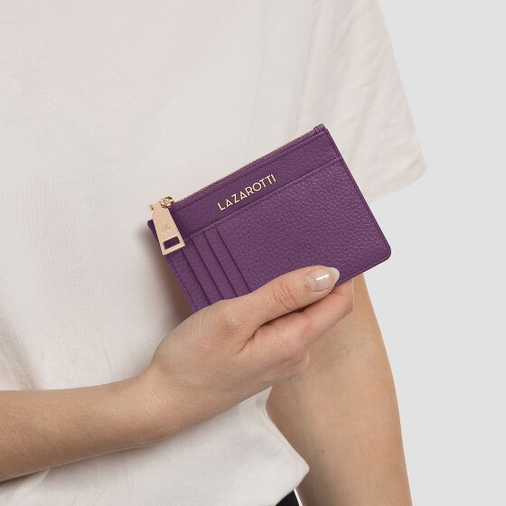 Lazarotti Bologna Portachiavi in pelle 11,5 cm con scomparto per air tag