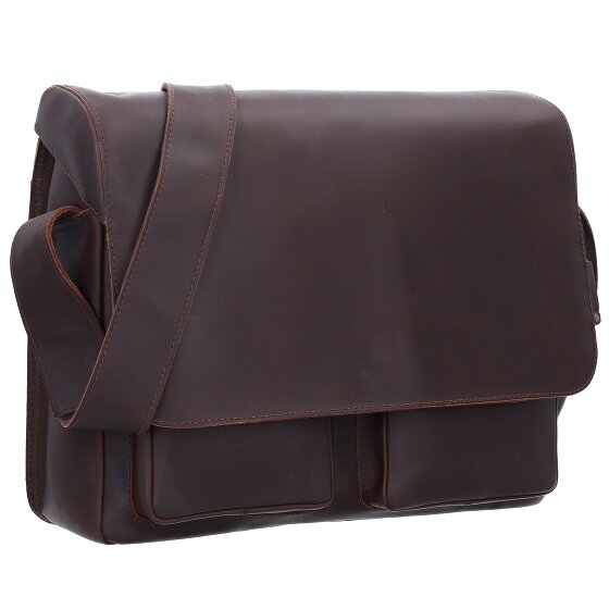 aunts & uncles Hunter Nick Messenger in pelle 37 cm scomparto per laptop