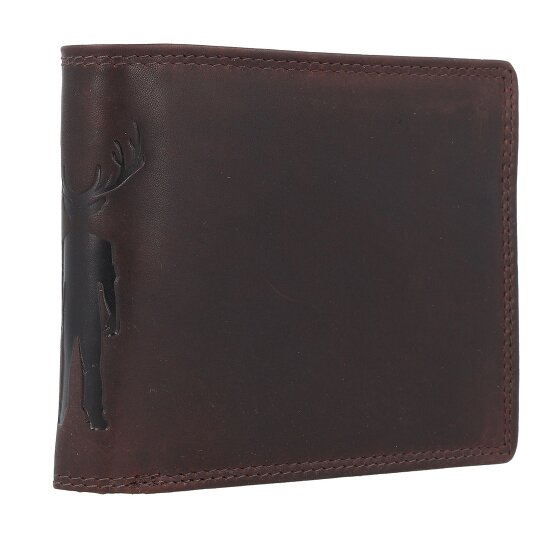 Jack Kinsky Monterey 101 Portafoglio Protezione RFID Pelle 13 cm