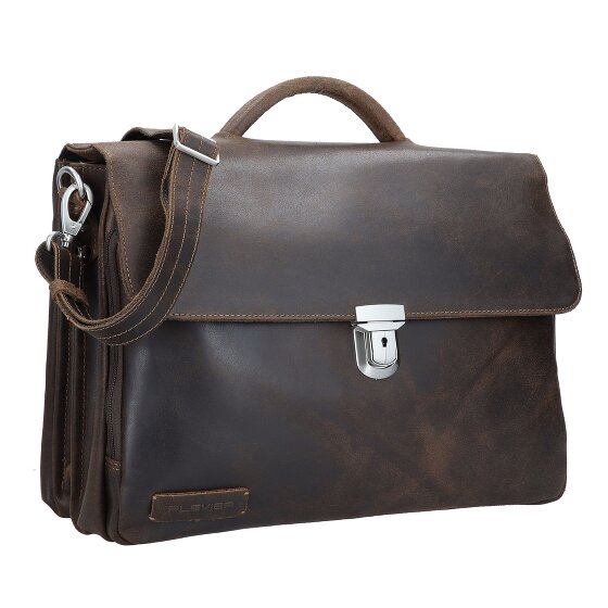 Plevier Vintage Oxford Valigetta Protezione RFID Pelle 40 cm Scomparto per laptop