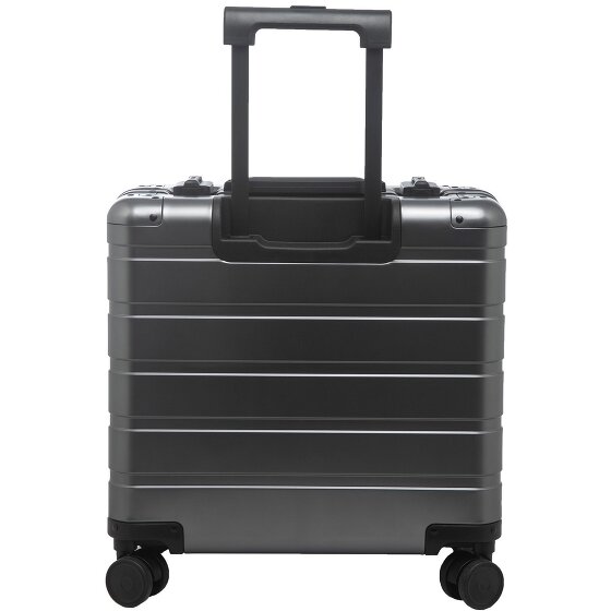 Alumaxx Trolley pilota Gravity a 4 ruote in Alluminio, 44 cm, con scomparto per laptop