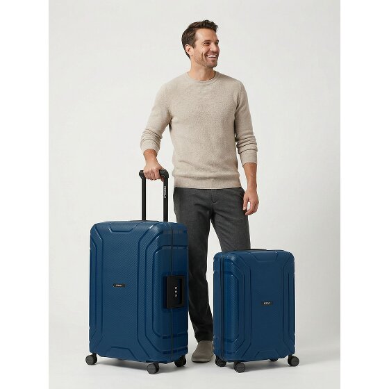 Redolz Set di valigie Essentials 15 a 4 ruote M+L con chiusura a tre punti