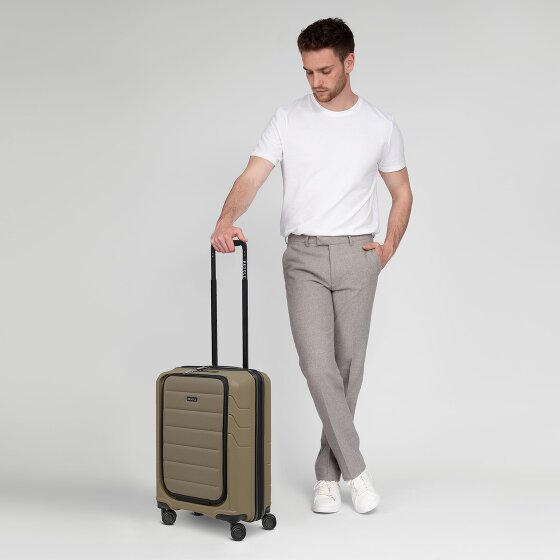 Redolz Essentials 17 Trolley da cabina a 4 ruote 55 cm con tasca morbida per laptop