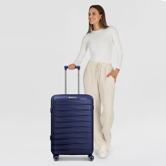 Franky London 4 ruote Carrello M 65 cm con piega di espansione