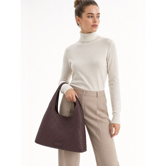 LES VISIONNAIRES Paz Weave Silky Borsa a spalla Vera Pelle 42 cm