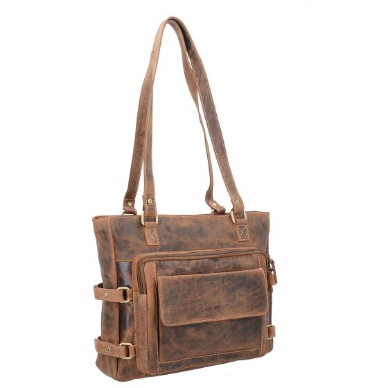 Greenburry Borsa a tracolla vintage in pelle 36 cm