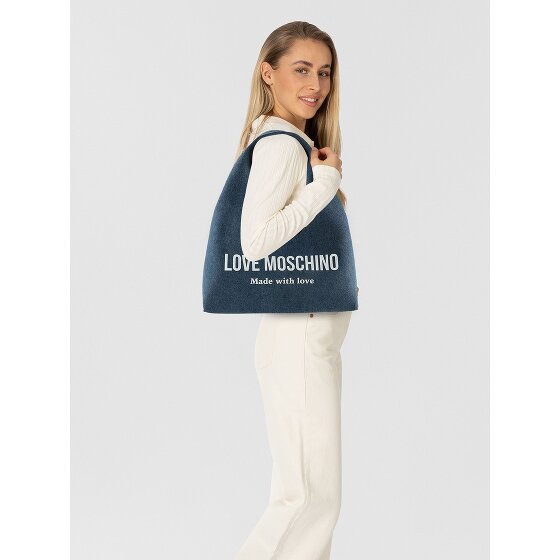 Love Moschino Denim Signature Love Borsa a tracolla 34 cm