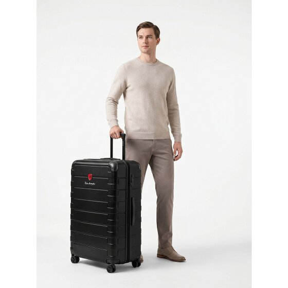 Tonino Lamborghini Carrello Milano a 4 ruote XL 83 cm misura speciale con piega elastica