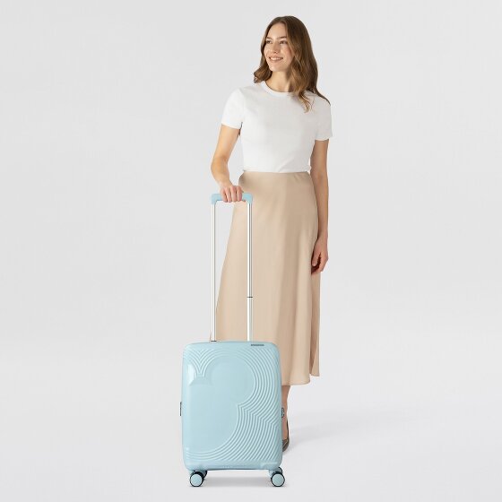 American Tourister Mickey Magic 4 ruote Carrello della cabina 55 cm con piega di espansione