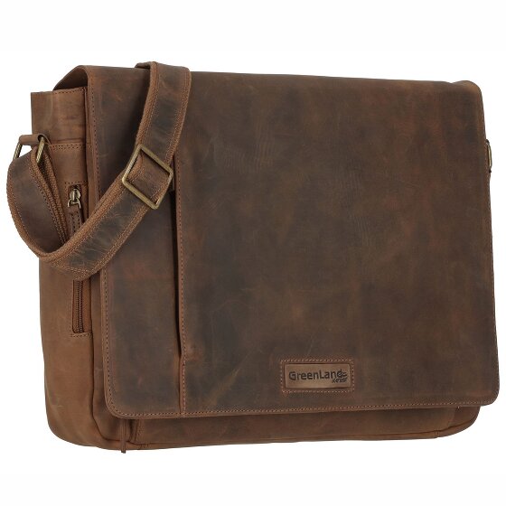 Greenland Nature Montenegro Messenger in pelle 40 cm Scomparto per laptop