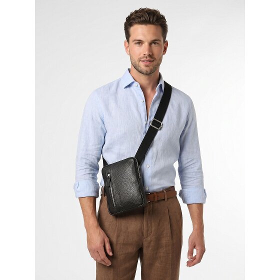 Strellson Kennington Mini Borsa Borsa a tracolla Vera Pelle 13 cm
