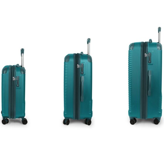 Gabol Balance XP 4 ruote Set di valigie 3 pezzi con piega di espansione