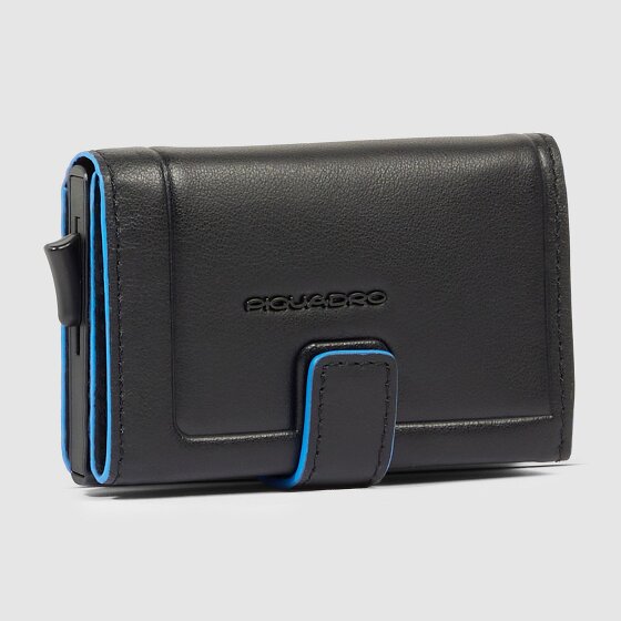 Piquadro Atlas Custodia per carta di credito Protezione RFID Vera Pelle 10 cm
