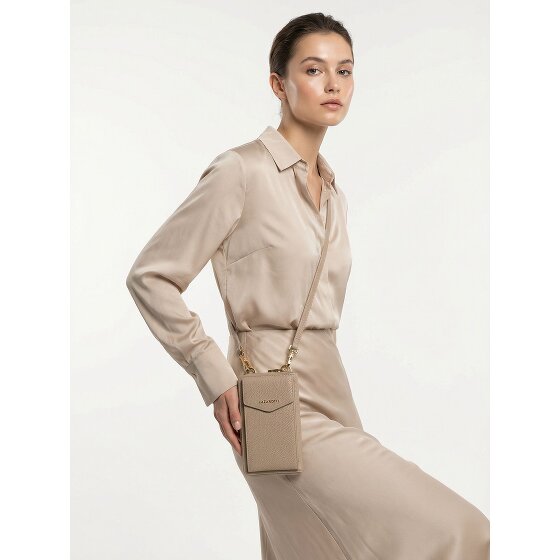 Lazarotti Bologna Portafoglio in pelle con zip Custodia per cellulare in pelle 19 cm