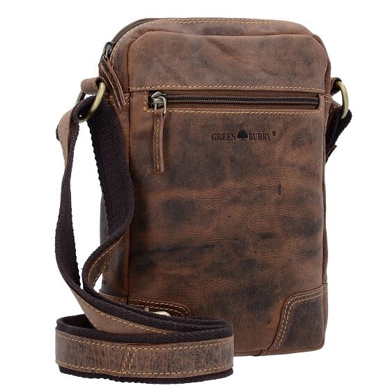 Greenburry Borsa a tracolla vintage in pelle 20 cm