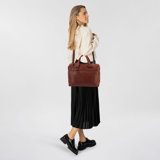 Plevier Vintage Bill Valigetta Pelle 40 cm Scomparto per laptop