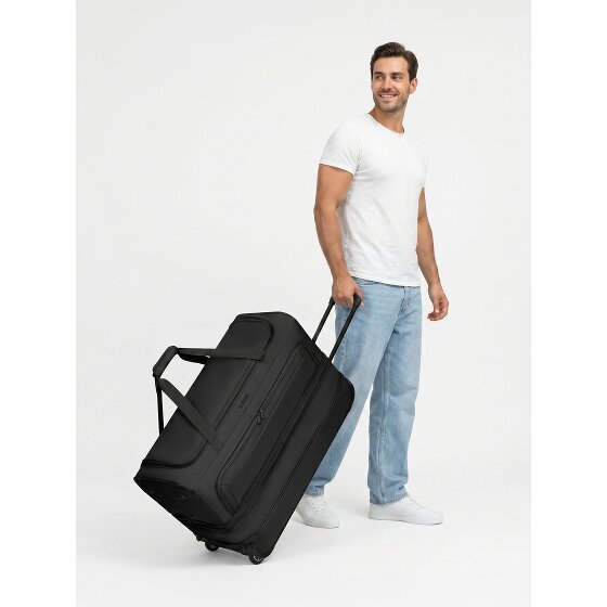 Redolz Set di borse da viaggio a 2 ruote Duffle Essentials 2 pezzi L+L con piega elastica