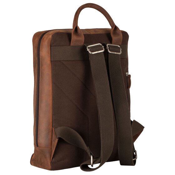 Leonhard Heyden Zaino Salisbury in pelle 37 cm Scomparto per computer portatile