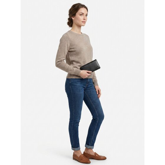oxmox Leather Portafoglio Protezione RFID Vera Pelle 13 cm