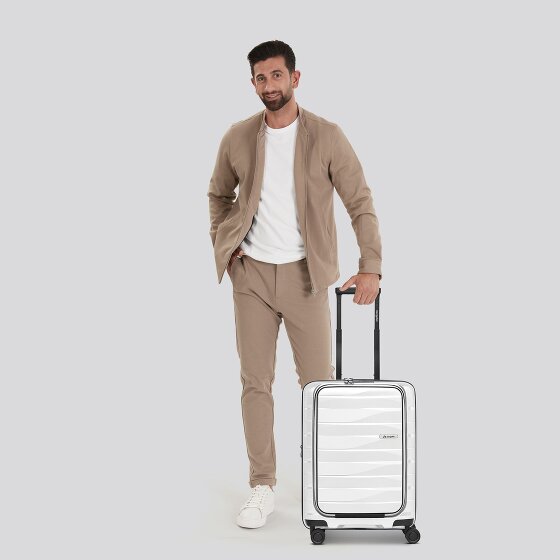 Bergpfeil Travel 4 ruote Carrello della cabina 55 cm Scomparto per laptop con piega di espansione