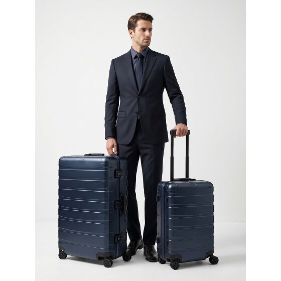 Redolz Set di valigie in alluminio a 4 ruote Pro S+L