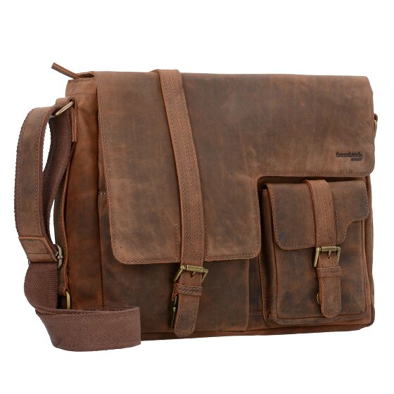 Greenland Nature Montenegro Borsa a tracolla in pelle 39 cm