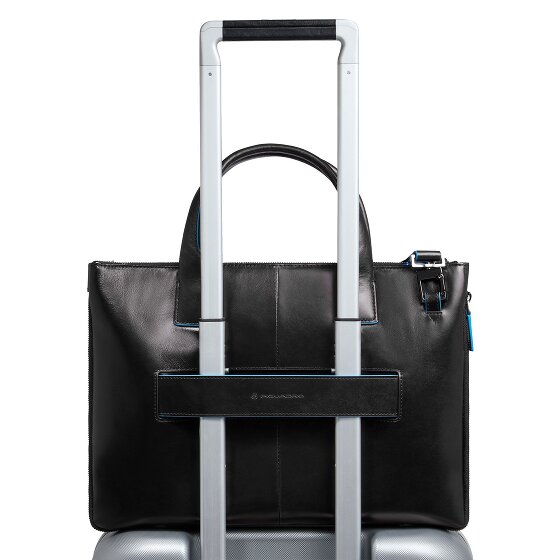 Piquadro Blue Square Borsa shopper Pelle 38 cm Scomparto per laptop con piega di espansione