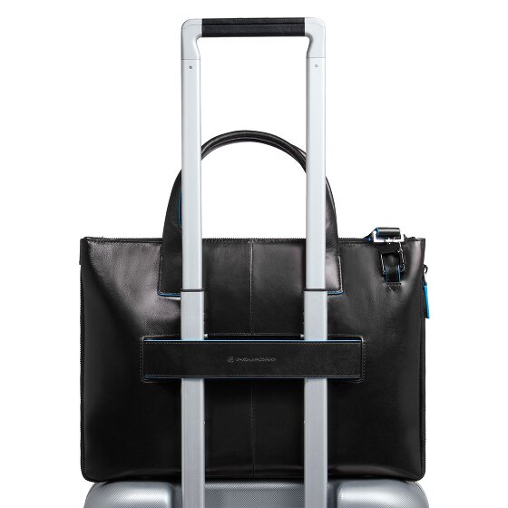 Piquadro Blue Square Borsa shopper Pelle 38 cm Scomparto per laptop con piega di espansione