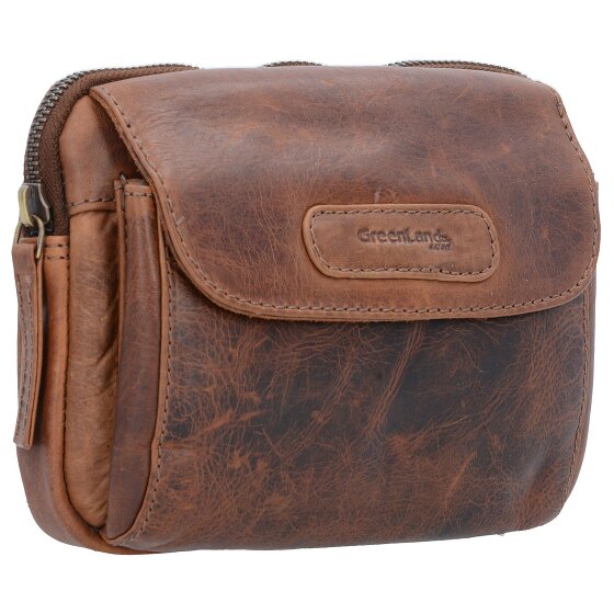 Greenland Nature Marsupio morbido e sicuro RFID in pelle 18 cm