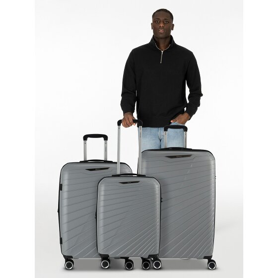 Benzi 5808 4 ruote Set di valigie 3 pezzi con piega di espansione