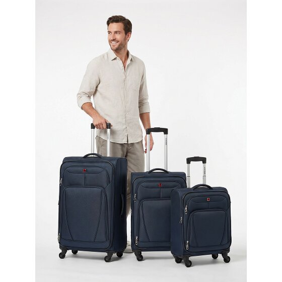 Wenger Beaumont 4 ruote Set di valigie 3 pezzi con piega di espansione