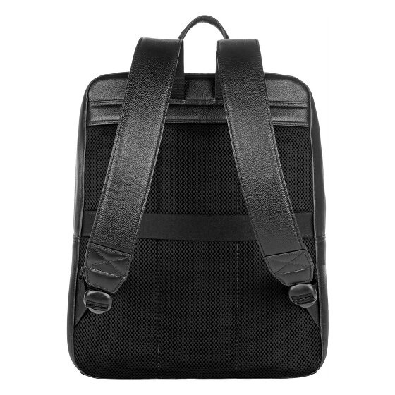 bugatti Black Zaino da giorno Pelle 40 cm Scomparto per laptop