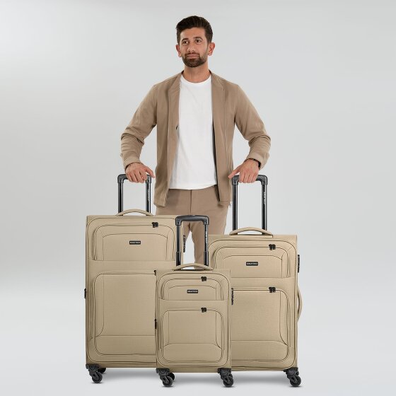 Smartbox Edition 04 4 ruote Set di valigie 3 pezzi con piega di espansione