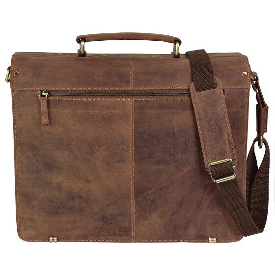 Greenburry Cartella XL vintage in pelle 40 cm