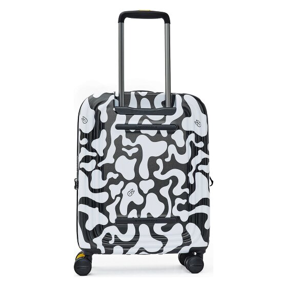Mandarina Duck Logoduck + Moire 4 ruote Carrello della cabina 55 cm con piega di espansione